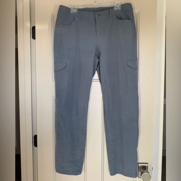 Gray Cargo Pants with Relaxed Fit, Size 14 - Picture 1 of 5
